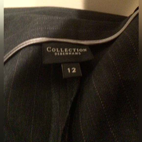 NWT High waisted blue pinstripe pants - Picture 2 of 3